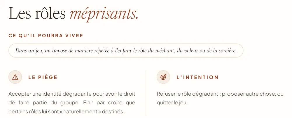 Extrait : ce qu’il pourra vivre, le piège et l’intention